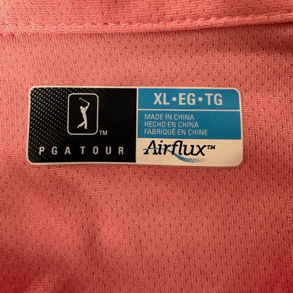 PGA Tour Airflux Polo in Soft Pink - Picture 4 of 7